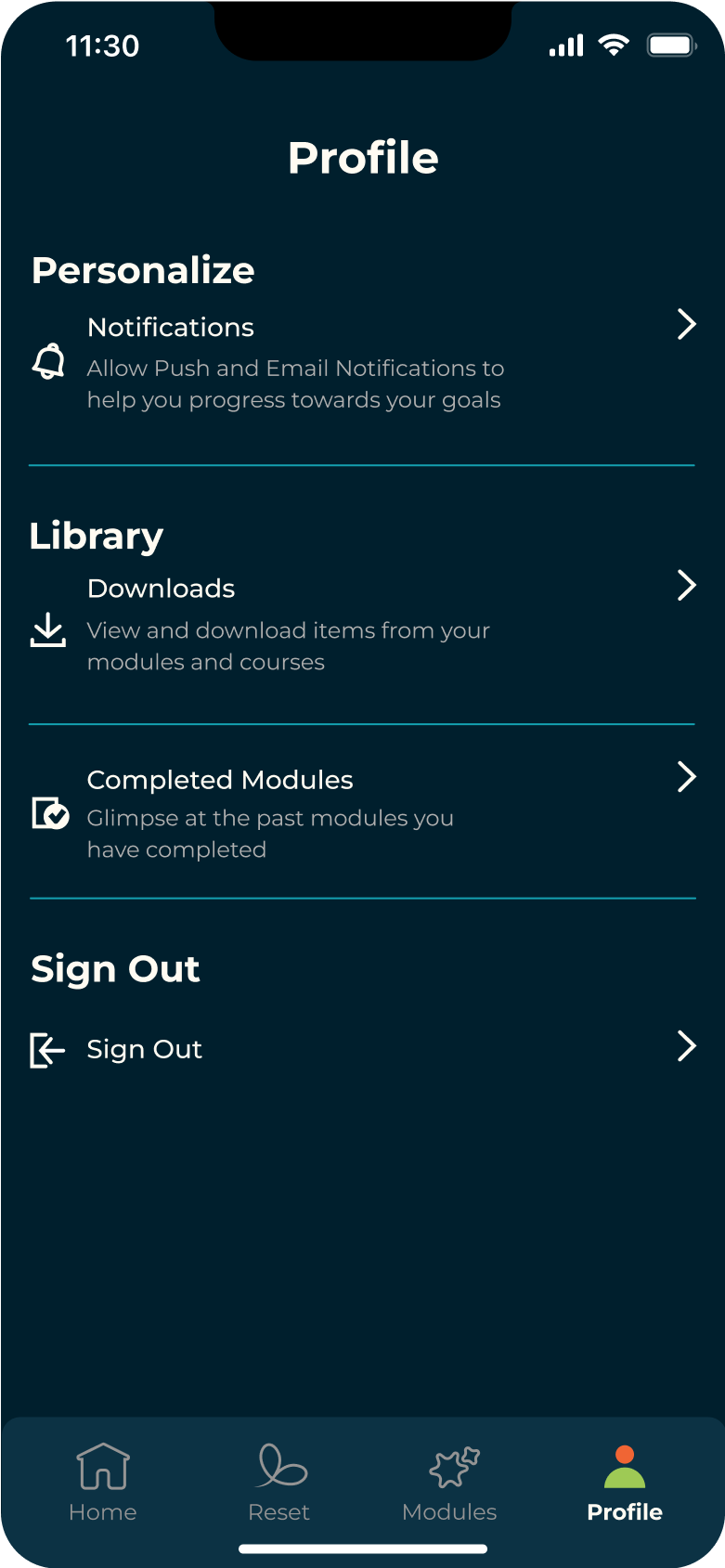 First Iteration Screen 2
